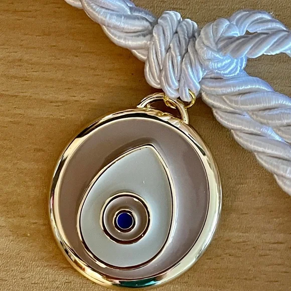 NWT Evil Eye Gold Beige Gouri Hanging Pendant